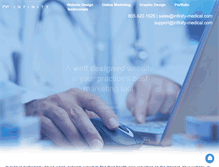 Tablet Screenshot of infinitymedicalmarketing.com